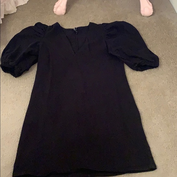 Zara Dresses & Skirts - Zara puff sleeve denim dress Zara Dresses & Skirts - Zara puff sleeve denim dress